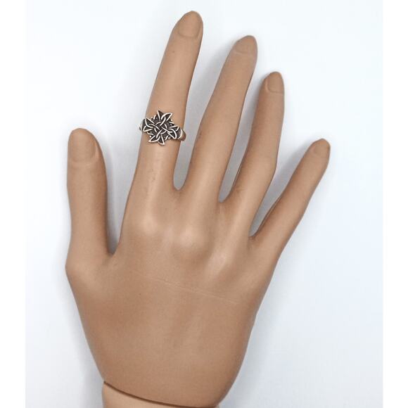 Sterling Silver Celtic Cross Ring Size 6 – Thick 925 Band, New - Picture 2 of 3